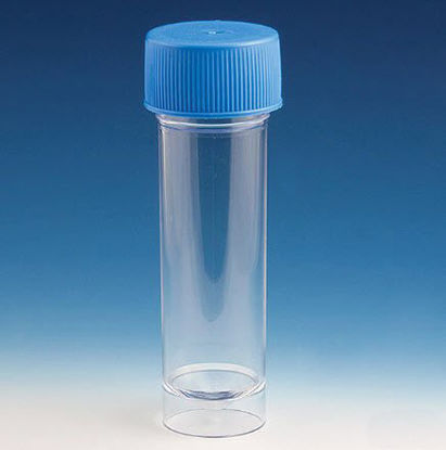 Picture of Centrifuge Tube Conical Bottom, Skirted Plain 20 X 90 mm 30 mL Blue Screw Cap Polystyrene Tube109217