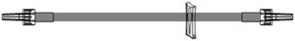 Picture of Extension Set 20 Inch Tubing Without Port 2.1 mL Priming Volume DEHP-FreeB1559