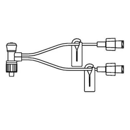 Picture of Extension Set Mini Bifuse* 7 Inch Tubing 0.37 mL Priming Volume DEHPMBF27DTL