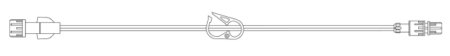Picture of Extension Set 7.5 Inch Tubing Without Port 0.4 mL Priming Volume DEHP-FreeME5301