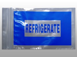Picture of Reclosable Refrigerate Bag 9 X 12 Inch LDPE Clear / BlueF20912BREF