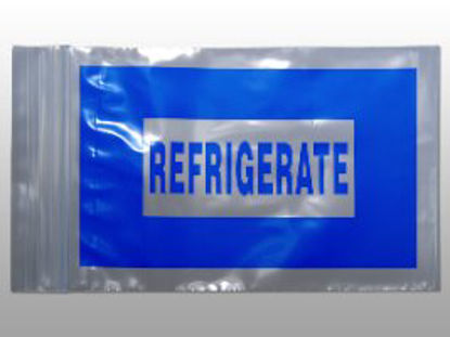 Picture of Reclosable Refrigerate Bag 9 X 12 Inch LDPE Clear / BlueF20912BREF