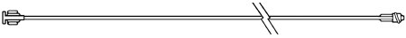Picture of Extension Set 60 Inch Tubing Without Ports 0.30 mL Priming Volume DEHP-Free, Lipid Resistant40-6000