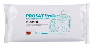 Picture of PROSAT® Sterile™ Surface Disinfectant Cleaner Premoistened Cleanroom Wipe 30 Count Soft Pack Disposable Alcohol Scent Sterile18999474