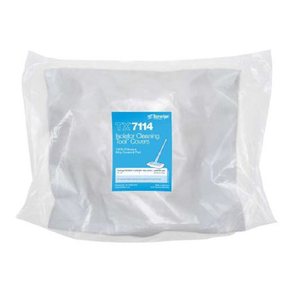 Picture of Cleanroom Mop Head Cover / Pad Kit Texwipe® Mini AlphaMop™ White Polyester DisposableTX7114