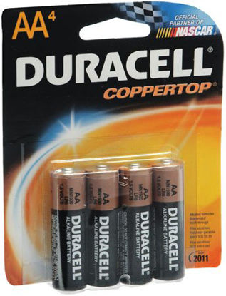 Picture of Alkaline Battery Duracell® Coppertop® AA Cell 1.5V Disposable 4 Pack04133341501