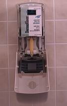 Picture of Hand Hygiene Dispenser DermaRite® White Plastic Manual Push 800 mL Wall Mount1500