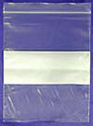 Picture of Zip Closure Bag with Write-On Block DawnMist® 8 X 10 Inch Plastic Clear / White BlockZIP810WB