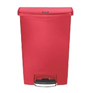 Picture of Trash Can Rubbermaid® Slim Jim® 24 gal. Rectangular Red Plastic Step On1883570