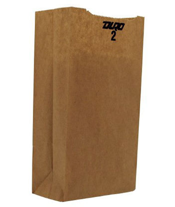Picture of Grocery Bag Duro® Brown Kraft Recycled Paper #218402