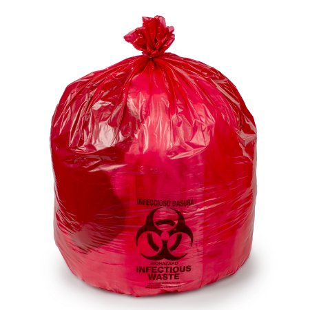 Picture of Infectious Waste Bag Colonial Bag 33 gal. Red Bag HDPE 33 X 40 InchHDR334014