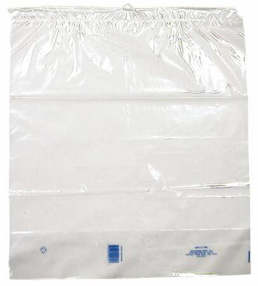 Picture of Patient Belongings Bag 18 X 20-1/2 Inch Polyethylene Drawstring Closure ClearDS500C