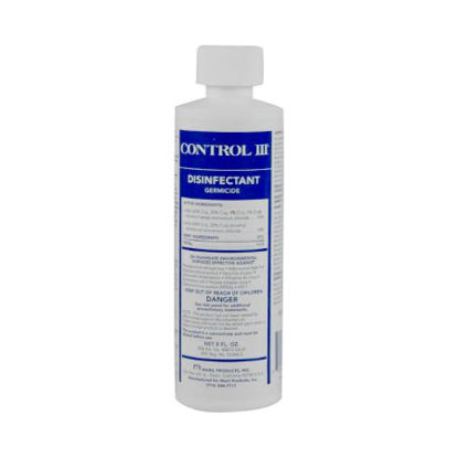 Picture of Control III® Surface Disinfectant Cleaner Ammoniated Liquid Concentrate 8 oz. Bottle Mild Scent NonSterileC3DISH