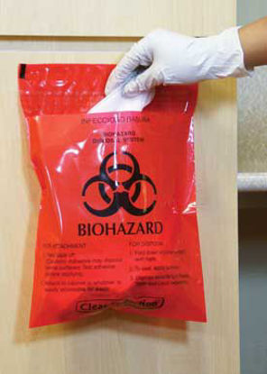 Picture of Biohazard Waste Bag 2.6 Quart Red Bag 12 W X 14 H InchMRWB142324