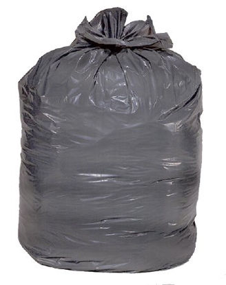 Picture of Trash Bag Super Hex 56 gal. Gray LLDPE 1.00 Mil. 43 X 47 Inch X-Seal Bottom Coreless RollCRG4715EQ