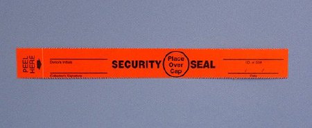 Picture of Tamper Evident Seal Red 0.75 X 6.625 Inch39554G