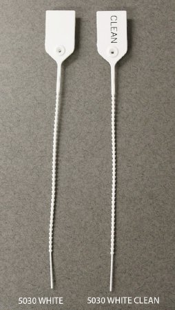 Picture of Tamper Evident Seal Pull-Tight Loks UnNumbered White Plastic 9 Inch5030 WT