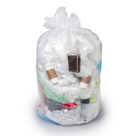 Picture of Trash Bag Colonial Bag 15 gal. Clear HDPE 6 Mic. 24 X 33 Inch X-Seal Bottom Flat PackCHD33LC