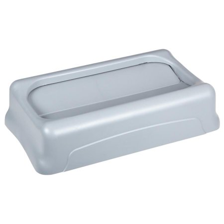Picture of Trash Can Lid Rubbermaid® Slim Jim® Untouchable® Light Gray, Square, Durable and Crack ResistantFG267360GRAY