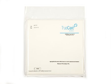 Picture of Cleanroom Wipe ISO Class 5 White Sterile Cellulose Blend 9 X 9 Inch DisposableTCBWIP09
