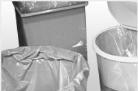 Picture of Trash Bag LK® 45 gal. White LLDPE 25 Mic. 40 X 46 Inch Flat PackALL48WXXX
