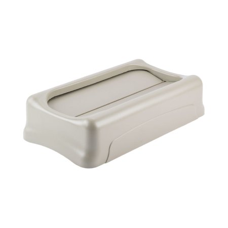 Picture of Trash Can Lid Slim Jim® 5 X 11-1/2 X 20-1/2 Inch, Beige, Plastic, Rectangular, SwingFG267360BEIG