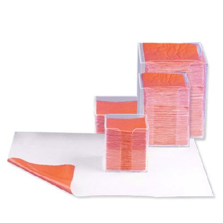 Picture of Biohazard Wipe Bio-Screen® Heavy Absorbency White / Orange NonSterile Cellulose / Polyethylene 4 X 4 Inch DisposableBH44200