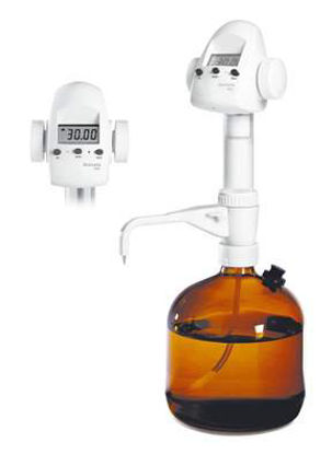 Picture of Digital Buret Sartorius™ Biohit™ Biotrate Capacity: 0 to 1.6 oz., 0 to 50mL, LCD Display, Battery Operated For Bottle-top Titration14559576