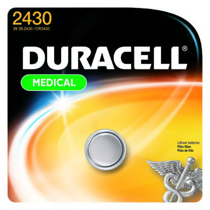 Picture of Lithium Battery Duracell® CR2430 Coin Cell 3V Disposable 1 PackDL2430BPK
