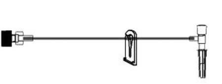 Picture of Extension Set 4 Inch Tubing 0.33 mL Priming Volume DEHP-FreeB9005
