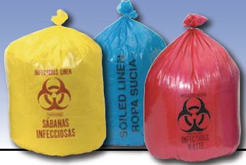 Picture of Infectious Waste Bag Colonial Bag 45 gal. Red Bag LLDPE 37 X 50 InchHXR50