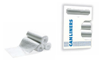 Picture of Trash Bag Heritage 56 gal. Natural HDPE 16 Mic. 43 X 48 Inch Performance Bottom Seal Coreless RollHERZ8648VNR01