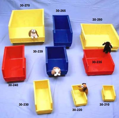 Picture of Storage Bin Blue Polypropylene 7.38 X 4.12 X 3 Inch30-220 BL