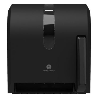 Picture of Paper Towel Dispenser GP® Pro Black Plastic Push Paddle 8 Inch Roll Wall Mount54338A
