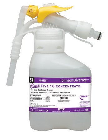 Picture of Diversey™ Oxivir® Five 16 Surface Disinfectant Cleaner Peroxide Based Liquid Concentrate 1.5 Liter Bottle Scented NonSterileDVS4963357