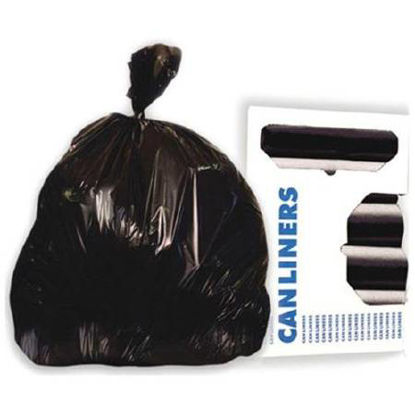 Picture of Trash Bag Heritage 33 gal. Black HDPE 16 Mic. 33 X 40 Inch Star Seal Bottom Coreless RollZ6640VK R01