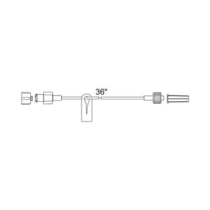 Picture of EXTENSION SET, MICRO BORE W/LOCK & SLIDE CLAMP 0.2ML (50/CS)533640C