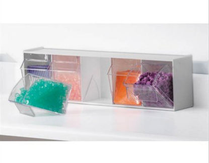 Picture of Storage Bin Unit MarketLab White Polystyrene 1-3/4 X 3-1/8 X 23-1/2 Inch9596