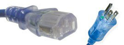 Picture of Power Cord 125Vac 13 Amps Blue Hospital Grade 15 FootQHP-13-C13ST-15