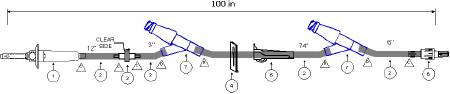Picture of Extension Set 100 Inch Tubing DEHP-FreeB9363