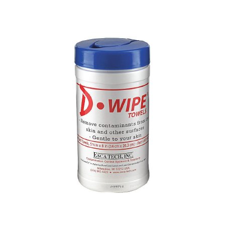 Picture of D-Wipe® Surface Cleaner Premoistened Wipe 40 Count Canister Disposable Citrus Scent NonSterile3VDJ5