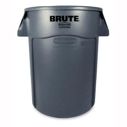 Picture of Trash Can Rubbermaid® Brute® 44 gal. Round Gray Plastic Open TopRCP264360GY