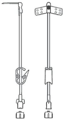 Picture of Huber Infusion Set Alimed® 19 Gauge 3/4 Inch 7 Inch Tubing Without Port50-1921
