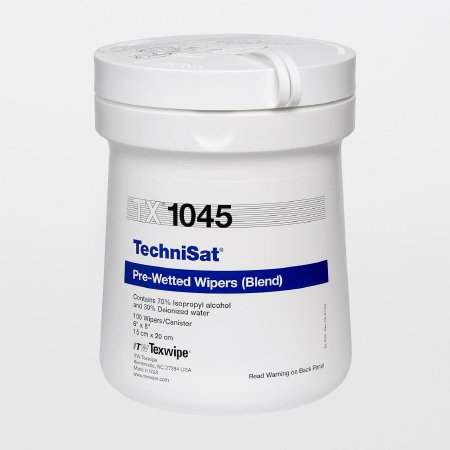 Picture of TechniSat® Surface Disinfectant Cleaner Premoistened Cleanroom Wipe 100 Count Canister Disposable Alcohol Scent NonSterileTX1045