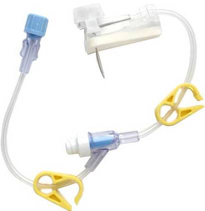 Picture of Huber Infusion Set Gripper Plus® 19 Gauge 1 Inch 8 Inch Tubing Luer Lock Needleless Port21-2969-24