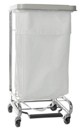 Picture of Hamper Stand McKesson Infectious Waste Rectangular Opening 30-33 gal Foot Pedal Self-Closing Lid03-159200