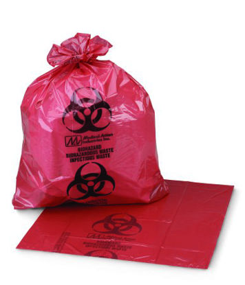 Picture of Infectious Waste Bag McKesson 40 - 45 gal. Red Bag 17 X 23 X 46 Inch03-4715