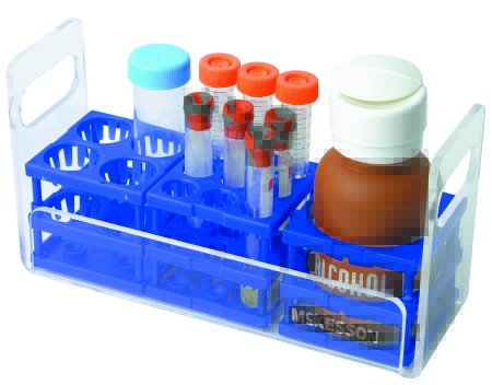Picture of Tube Rack Carrier McKesson 9.75 X 3.5 X 5.5 Inch Acrylic3100