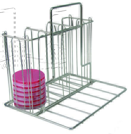 Picture of Caddy Rack Petri Dish McKesson 13 X 9.5 X 11.25 Inch Stainless Steel3116