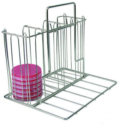 Picture of Caddy Rack Petri Dish McKesson 13 X 9.5 X 11.25 Inch Stainless Steel3116